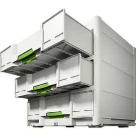 Festool Systainer Sortainer3 SYS3-SORT/3 M 337  grau 39,6 x 29,6 x 33,0 cm