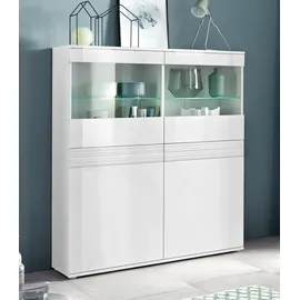 borchardt Möbel Vitrine »Florenz« Höhe 125 cm, weiß