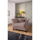 Home Affaire Chesterfield-Sessel »Dover Sessel«, passend zur "Dover"-Serie mit Knopfheftung und losem Sitzkissen, rosa