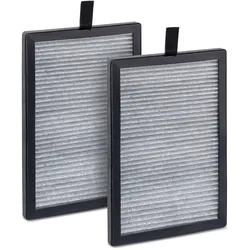 HEPA-Filter BEURER "LV 500 Ersatzfilter, für frische und kühle Luft", schwarz, B:12,7cm H:18,2cm T:1cm, Filterkartuschen, HEPA-Filter, Luftreinigung durch ein 3-schichtiges Filtersystem