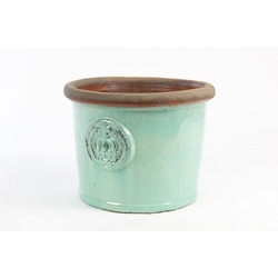 Teramico Pflanzkübel »Blumentopf Keramik "Provence I" 45x34cm Grün«, 100% Frostfest blau