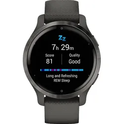 GARMIN Venu 2S Smartwatch Polymer Silikon, 110-175 mm, Grau