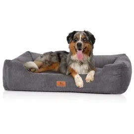 Knuffelwuff Hundebett Olivia 85 x 63 cm grau