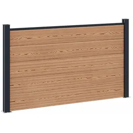 vidaXL Zaunlatte 1 x 1 x 1 m Braun/Aluminium