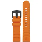 Luminox Uhrenarmband aus Kautschuk mit Carbonoxschließe in der Farbe Orange für die Serie Navy Seal 3600, Bandanstoß: 24mm, FP3800.35B