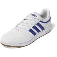 adidas Hoops 3.0 Low Classic Vintage Shoes Basketball Shoe, FTWR White/Team royal Blue/Gum 3, 42