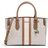 Michael Kors Becca Medium Henkeltasche Kunstleder Beige/Weiß