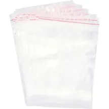 TRU Components Druckverschlussbeutel ohne Beschriftungsstreifen (B x H) 80mm x 120mm Transparent Polyethylen