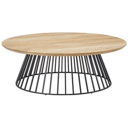 Beistelltisch Grid - 90 cm rund / 65 cm hoch 305 - anthrazit 538 - Keramik pebble cream