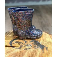 Equipage Kinder Gummistiefel Millie Glitter, Größe:26 - Beige