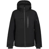 Skijacke ICEPEAK "H SKIJACKE CALE" Gr. 56, schwarz Herren Jacken mit Markenlabel am Arm