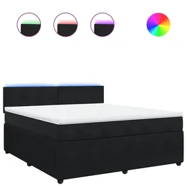 vidaXL Boxspringbett 180 x 200 cm Schwarz