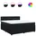 vidaXL Boxspringbett 180 x 200 cm Schwarz