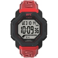 Timex UFC Strength Knockout Herrenuhr 48mm mit rotem Harzband TW2V88200