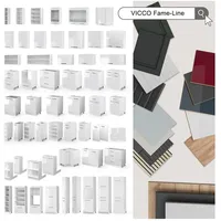 Vicco Eckunterschrank Fame-Line 81 x 0 x 0 cm Anthrazit-Gold/Weiß