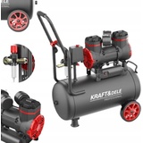 Druckluft Kompressor 24L 8 1300W BAR Ölfrei Luftkompressor 2 Kolben Flüsterkompressor Abschaltautomatik