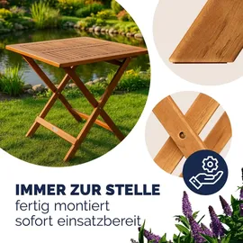 vidaXL Beistelltisch 70 x 70 x 73 cm braun klappbar
