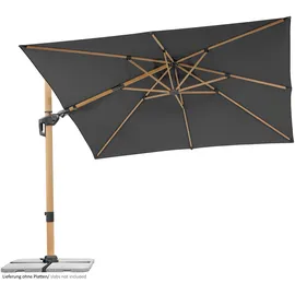Schneider Schirme Rhodos Twist Woody 300 x 300 cm Anthrazit