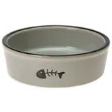 Karlie Keramik Katzennapf, grau - 200 ml, Ø 12 cm