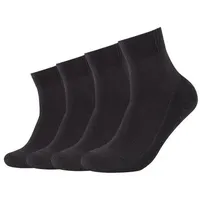 SKECHERS Kurzsocken Unisex 4er Pack SCHWARZ|SCHWARZ 35/38