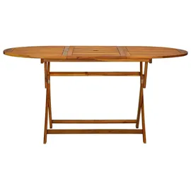 vidaXL Garten-Essgruppe 7-tlg. braun klappbar 41748