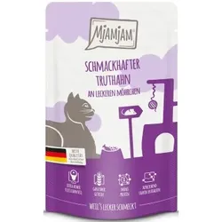 Katzen - Nassfutter MJAMJAM Cat Adult Truthahn & Möhrchen, 125 g