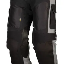 Modeka AFT Air Textilhose wasserdicht - Grau/Schwarz - Kurz M