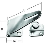 Pohl Sicherheitsüberfalle Edelstahl 80x37x1,5mm