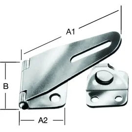 Pohl Sicherheitsüberfalle Edelstahl 80x37x1,5mm