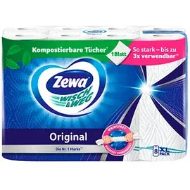 Zewa Küchenrolle Wisch & Weg Original 2-lagig 8 St.