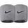 Nike Swoosh Doublewide WRISTBANDS matte silver/black,