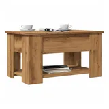 vidaXL Couchtisch Artisan-Eiche 79x49x41 cm Holzwerkstoff