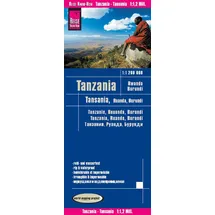 Reise Know-How Verlag Reise Know-How Landkarte Tansania, Ruanda, Burundi (1:1.200.000). Tanzania, Rwanda, Burundi / Tanzanie, Rouanda, Burundi / Tanzania, Ruanda, Burundi