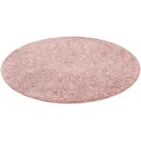 Pergamon Hochflor Langflor Teppich Aloha Altrosa Rund