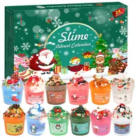 Slime Adventskalender 2025 Kinder,Schleim Selber Machen Set, 24 Tage Slime Kit Weihnachtskalender, Schleim Set für Kinder,Teenager,Mädchen und Jungen