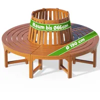 CASARIA Baumbank Ø 190 x 80 cm Braun