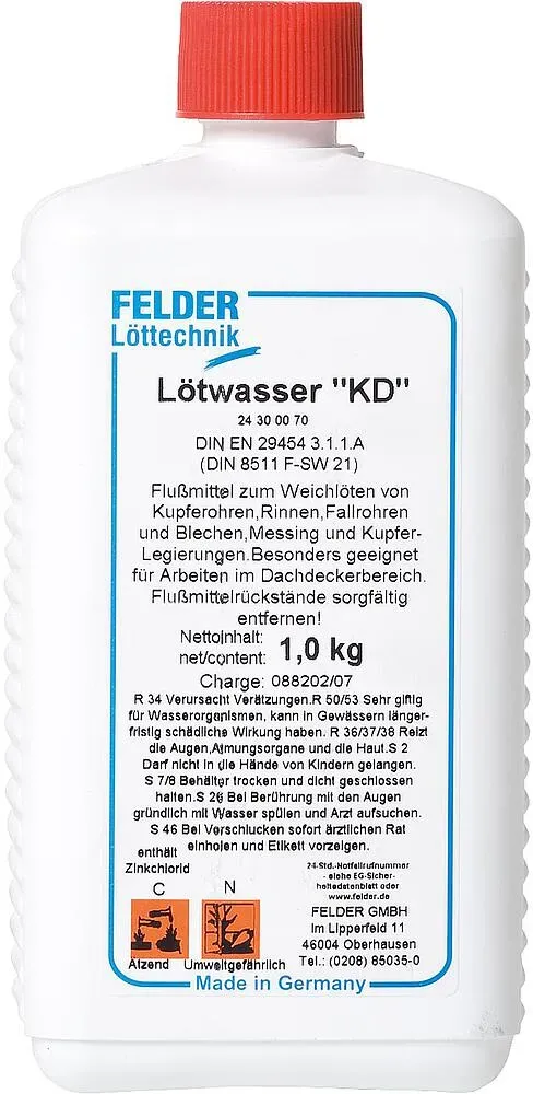 Lötwasser ''KD'' FELDER 1,0 kg