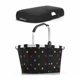 REISENTHEL® Einkaufskorb carrybag dots mit cover schwarz