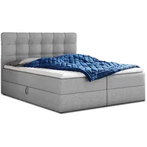 Sofnet Boxbett, Grau, Textil, H3, Rechteckig, 160x200 cm, Schlafzimmer, Betten, Boxspringbetten