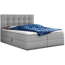 Sofnet Boxbett, Grau, Textil, H3, Rechteckig, 160x200 cm, Schlafzimmer, Betten, Boxspringbetten