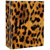 Banjado XXL Medizinschrank Abschliessbar 35x46x15cm Arzneischrank Weiß Aus Metall Mit Motiv Leopard