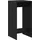 vidaXL Bartisch 51 x 50 x 103,5 cm Schwarz
