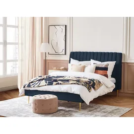 Beliani Marville 140 x 200 cm Dunkelblau