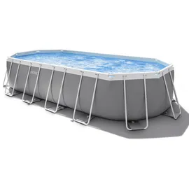 Intex Prism Frame Oval Pool Set 610 x 305 x 122 cm inkl. Filterpumpe 26798