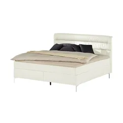 Boxspringbett   ¦ weiß ¦ Maße (cm): B: 208 H: 122