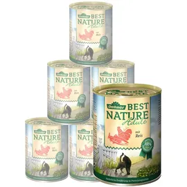 Dehner Katzenfutter Adult Lachs und Huhn mit Reis 6 x 400 g