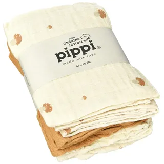 Pippi 6er Pack Unisex Baby Stoffwindel/Spucktuch/Mullwindel 65x65