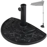 Bakaji Schirmständer Wetterfest Ø 50 x 32 x 32 cm Schwarz