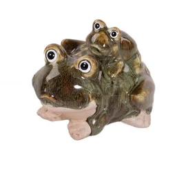 PROGARDEN Froschfigur, Gartendekoration, 10 x 11 cm,