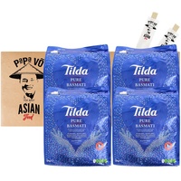 20kg (4x5kg) Tilda Basmatireis Pure Basmati Reis Langkorn Reis